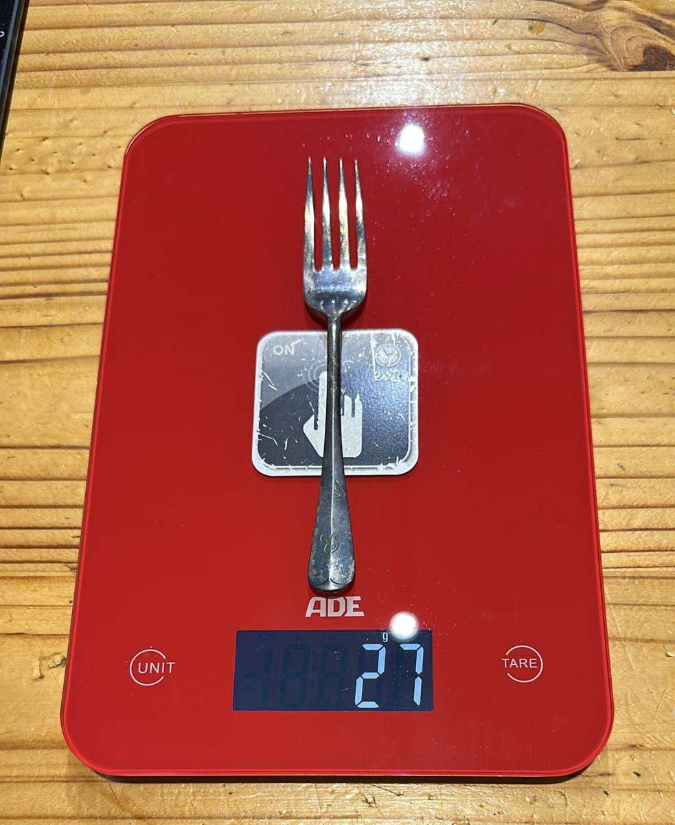 Hallmarked Silver Knife and Fork Set ( no spoon) - approx. 36g h/silver