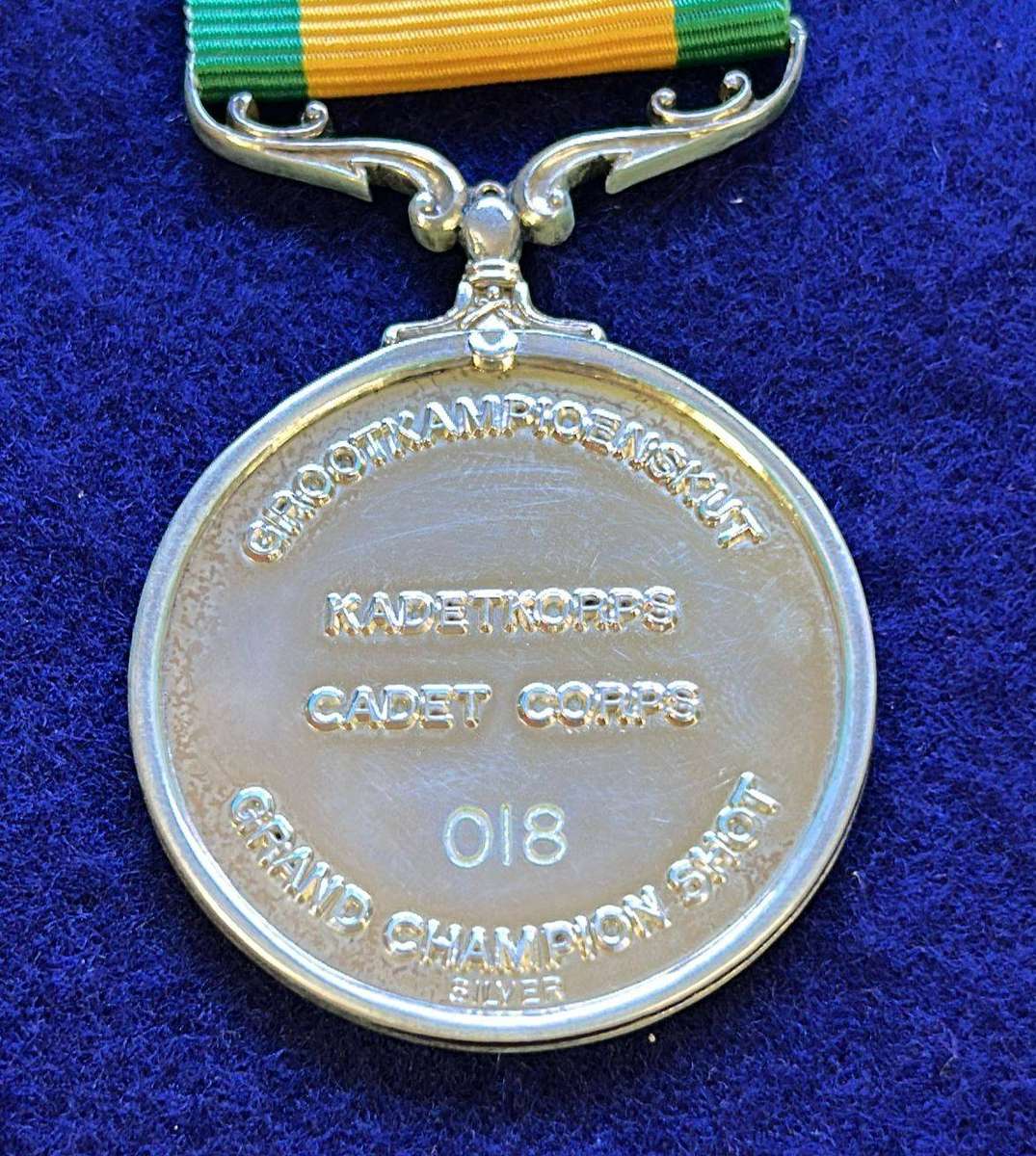 National Cadet Bisley Grand Champion Medal - (Full-Size) - with Bar, Numbered No 018