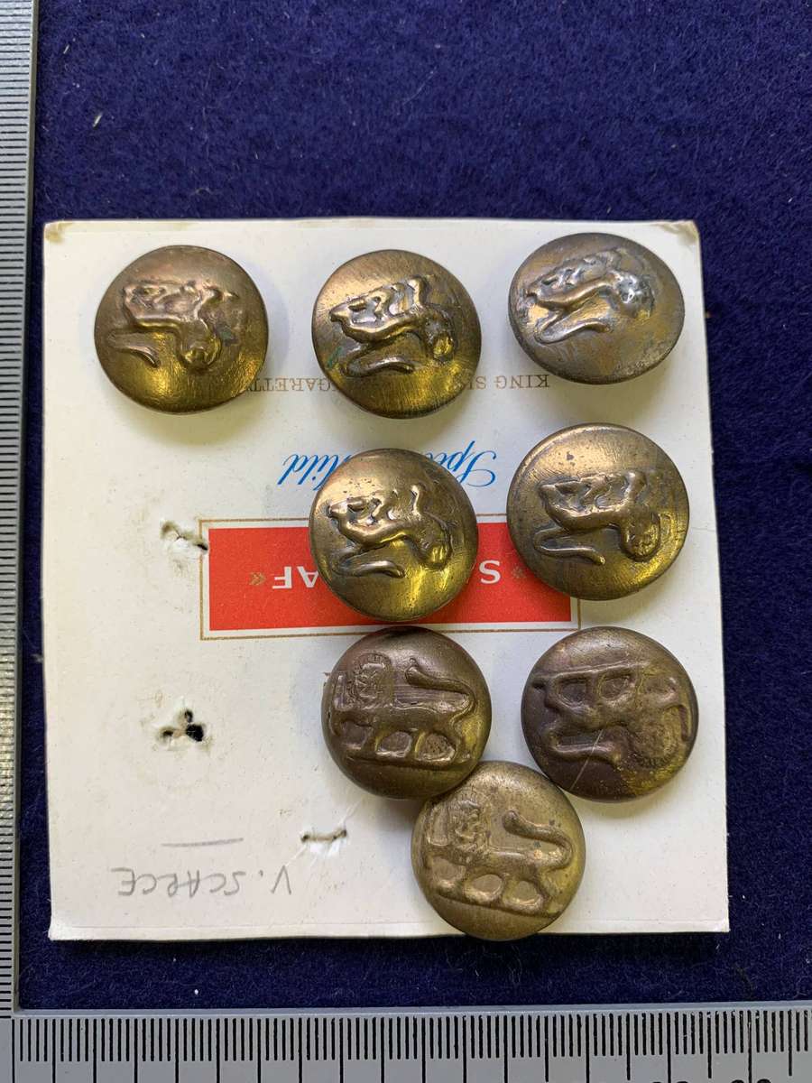 Rhodesian Buttons - OLD PERIOD - (8 Buttons)