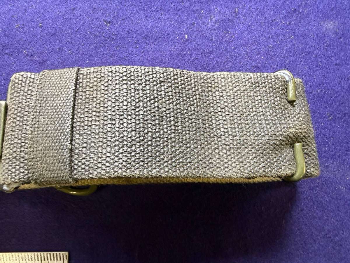 Rhodesian Canvas Stable Belt - Painted Green