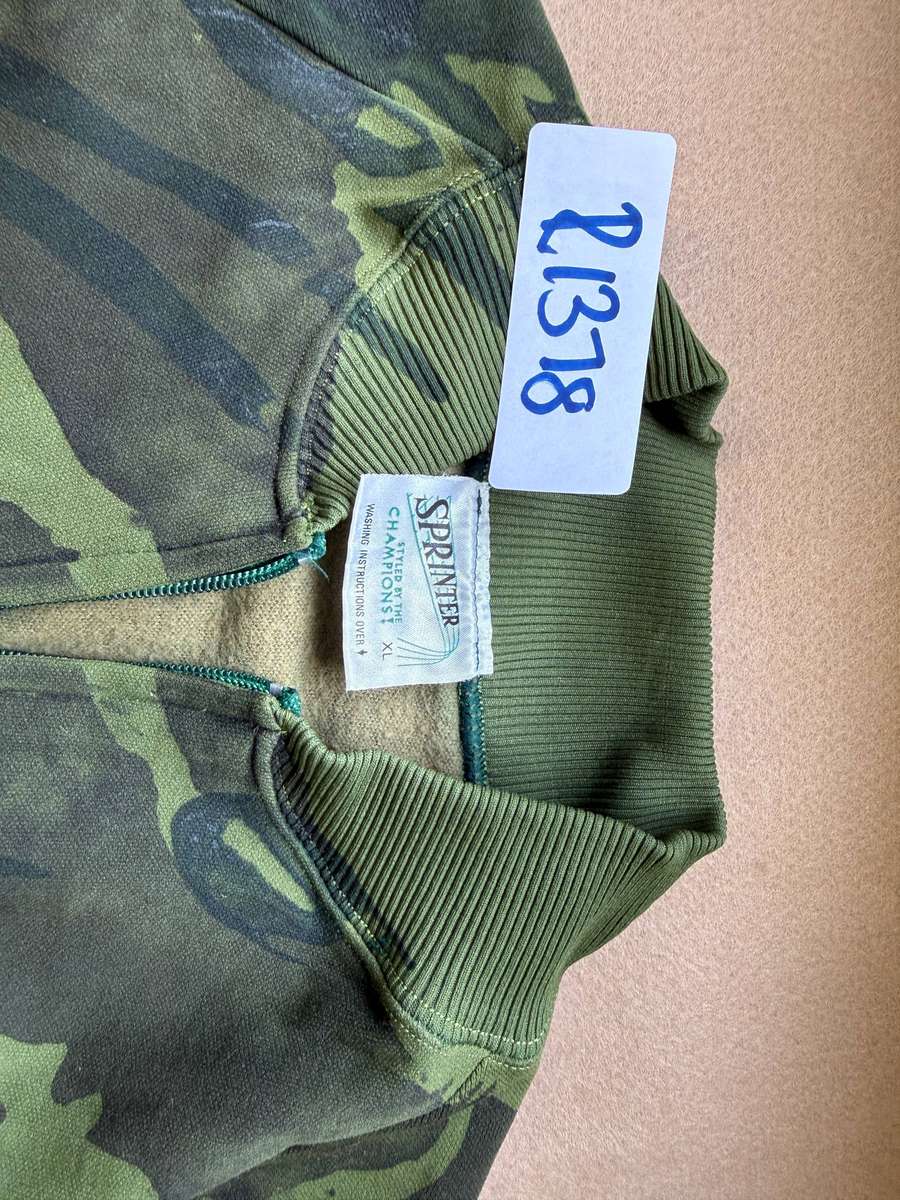 Rhodesian Camo Tracksuit - Top and Pants, Made by Sprinter - XL (Appears Variation Camo)