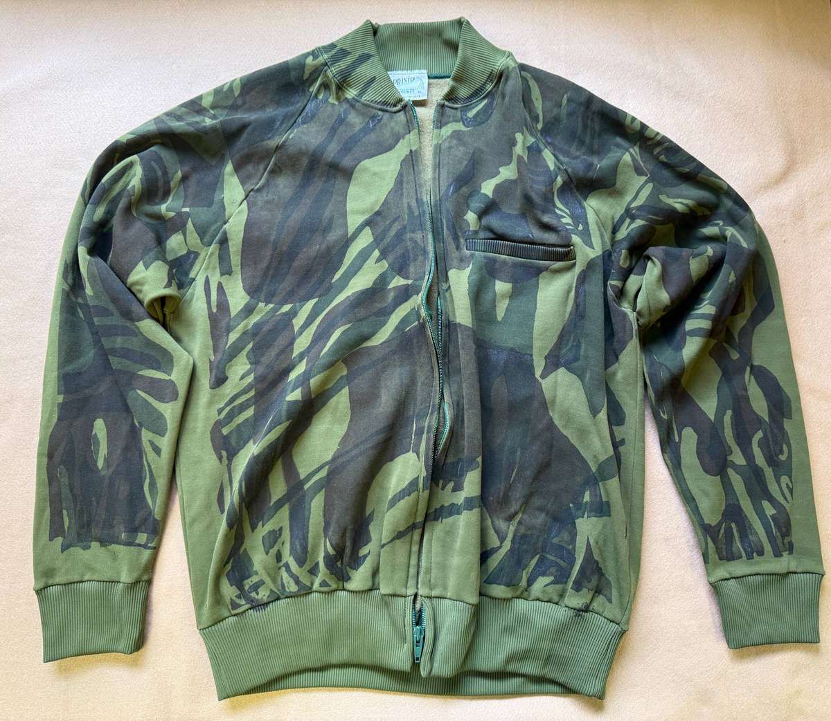 Rhodesian Camo Tracksuit - Top and Pants, Made by Sprinter - XL (Appears Variation Camo)