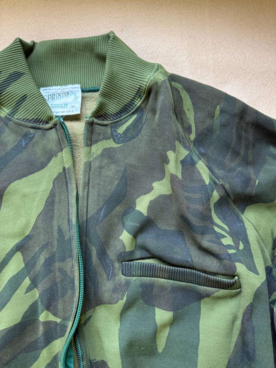 Rhodesian Camo Tracksuit - Top and Pants, Made by Sprinter - XL (Appears Variation Camo)