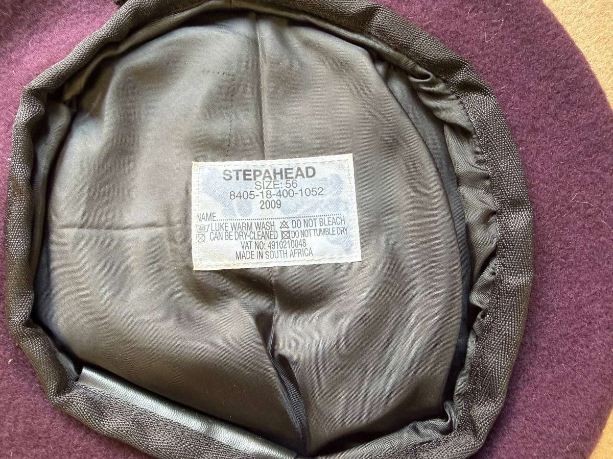 SA ARMY Special Forces Regiment (RECCE) Beret (No Badge - as new)