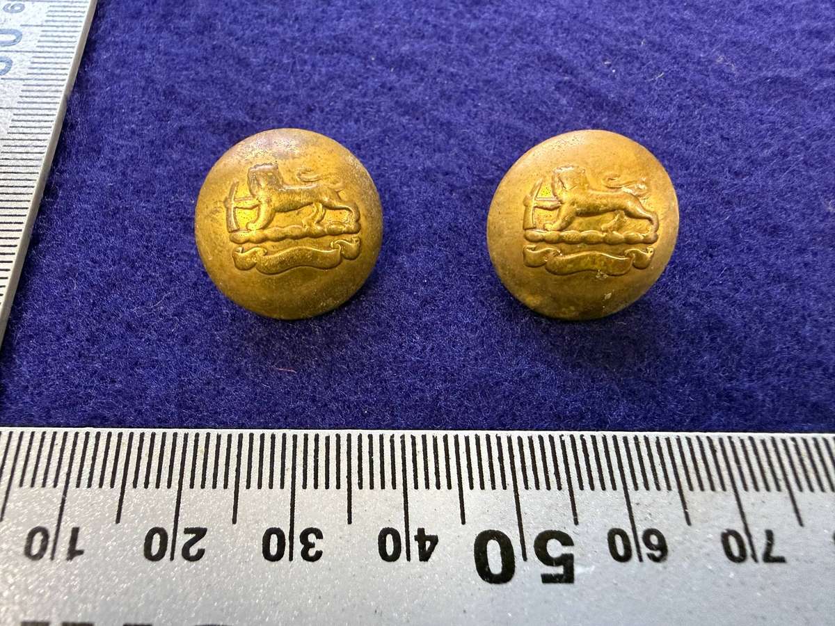 Rhodesian Buttons - General Army - FIRMIN London ( 2 Buttons)