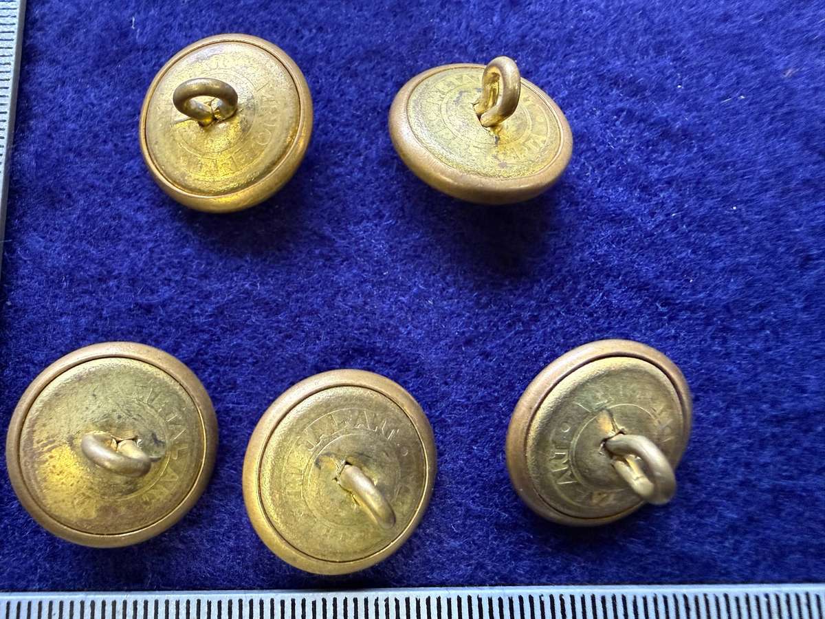 Rhodesian Buttons - Rhodesian Engineers - Metal Art, Pretoria (5 Buttons)