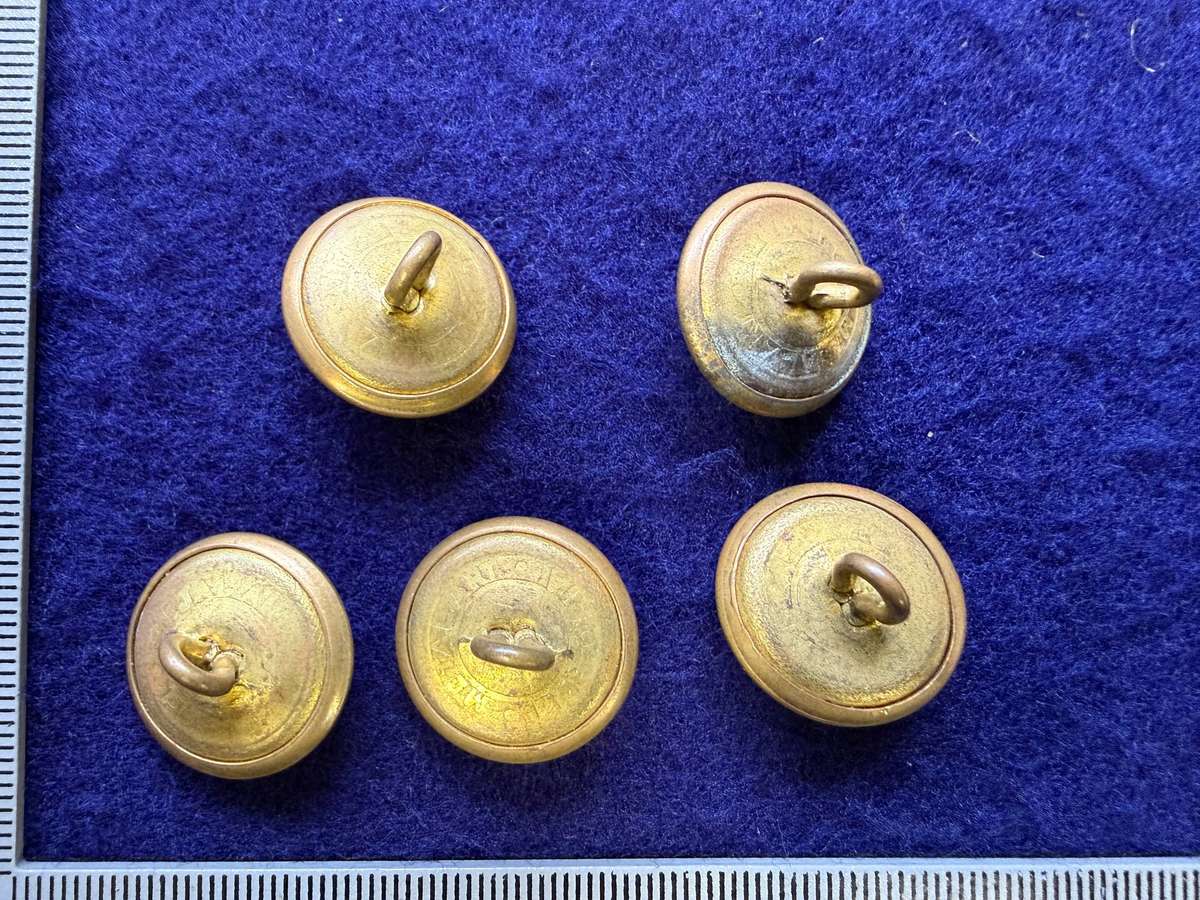 Rhodesian Buttons - Rhodesian Engineers - Metal Art, Pretoria (5 Buttons)