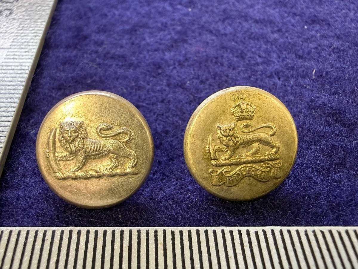 Rhodesian Buttons - General Army - KC/Other - FIRMIN, London (2 Buttons)