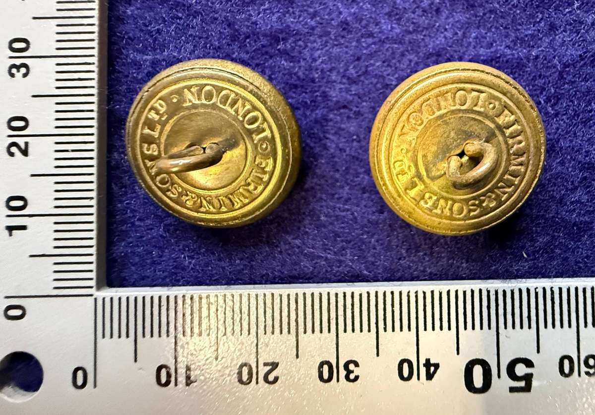 Rhodesian Buttons - General Army - FIRMIN & Sons, London (2 Buttons)