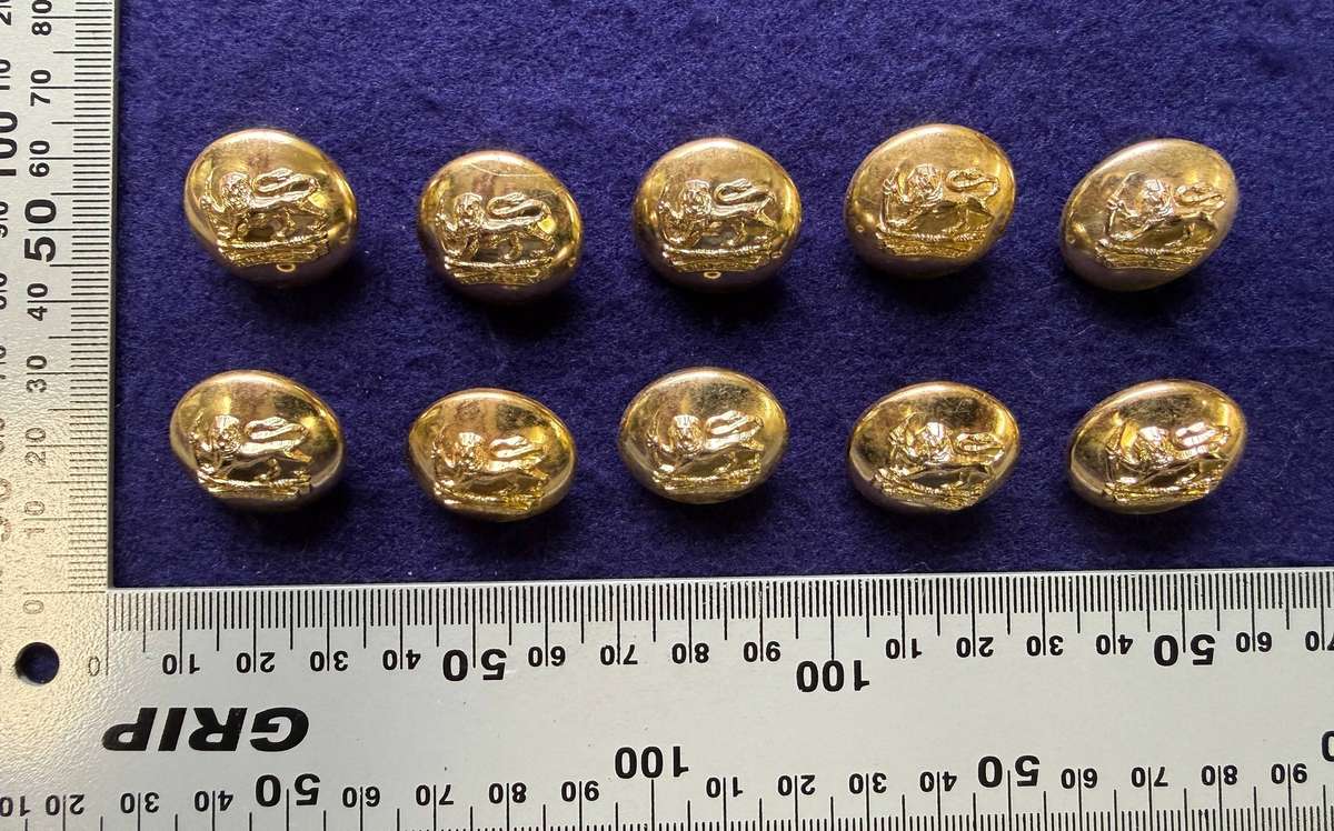 Rhodesian Buttons - General Army - (10 Buttons)