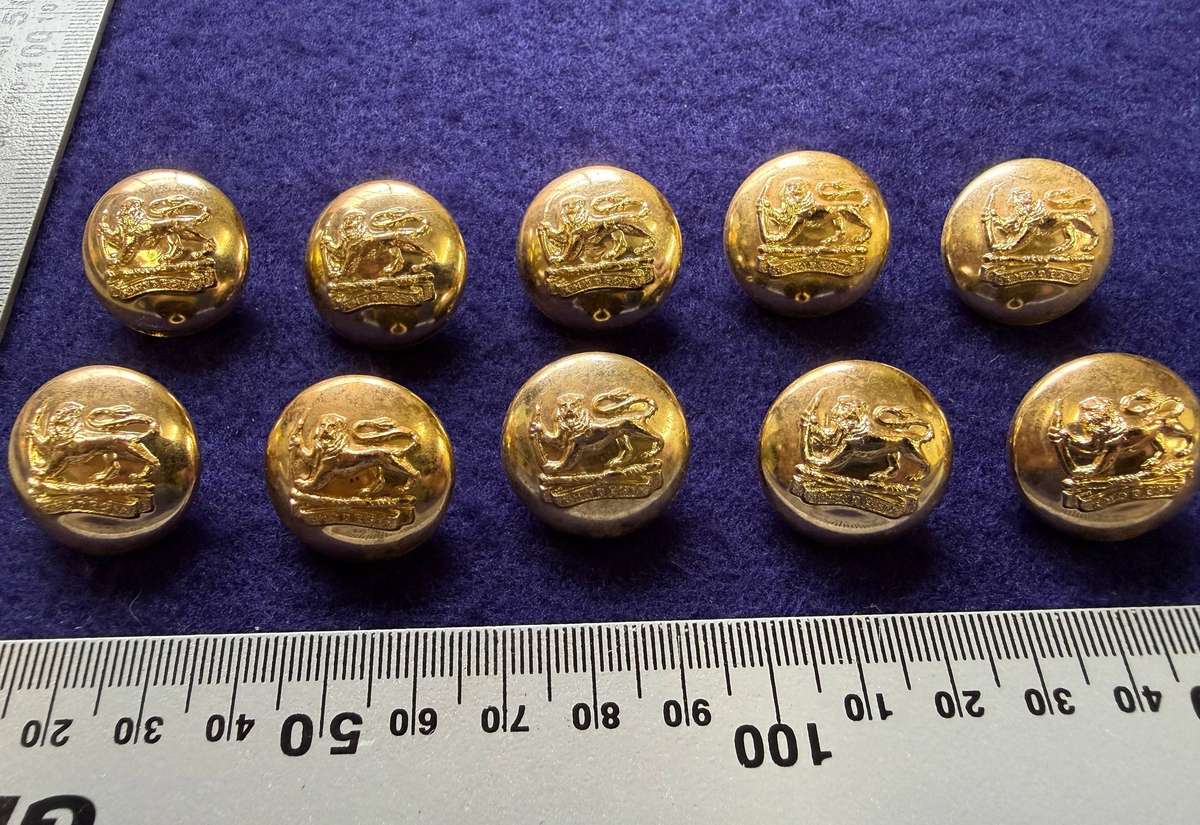 Rhodesian Buttons - General Army - (10 Buttons)