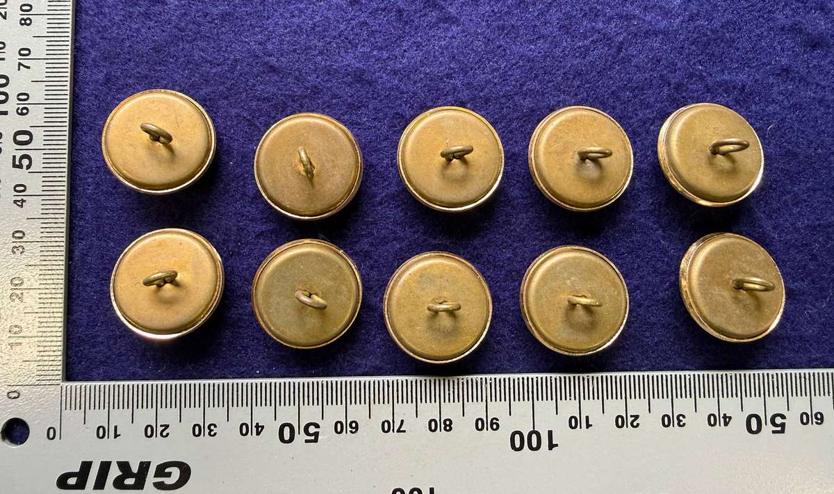 Rhodesian Buttons - General Army - (10 Buttons)