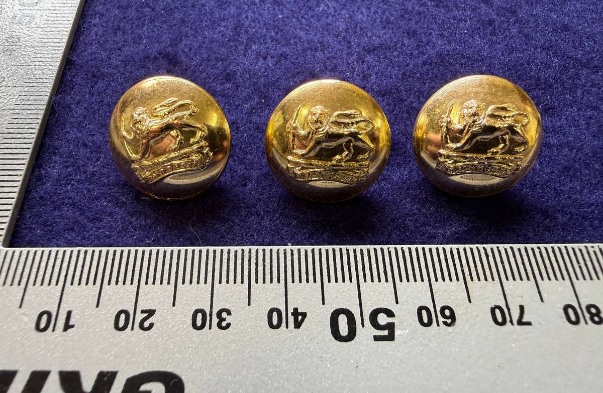 Rhodesian Buttons - General Army - REUTELER, SALISBURY (3 Buttons)