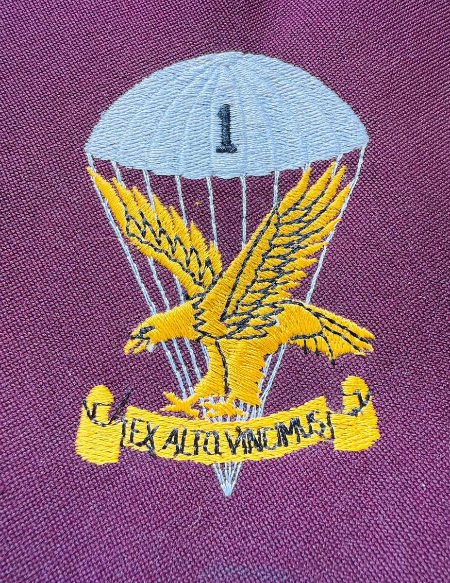 SADF - 1 Parachute Battalion with Maroon Backing - EX ALTO VINCIMUS (Embroidered)