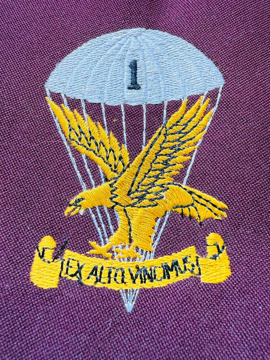 SADF - 1 Parachute Battalion with Maroon Backing - EX ALTO VINCIMUS (Embroidered)