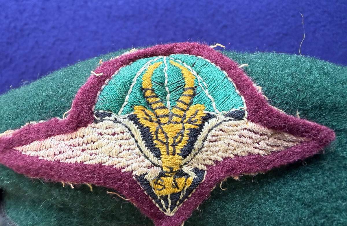 SADF - Parachute Battalion Green Beret - 1979-1980 with 1st Issue MOTT