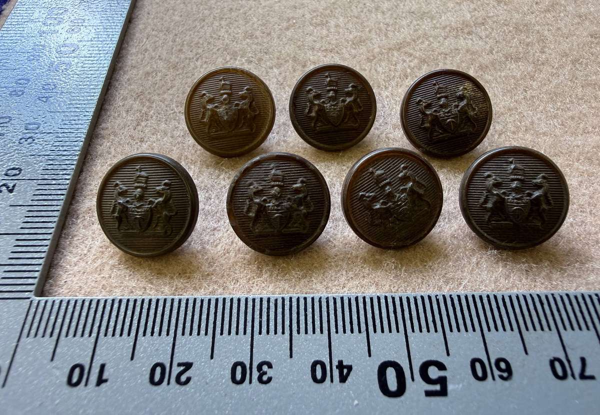 Rhodesian Buttons - General Army (5 Buttons)