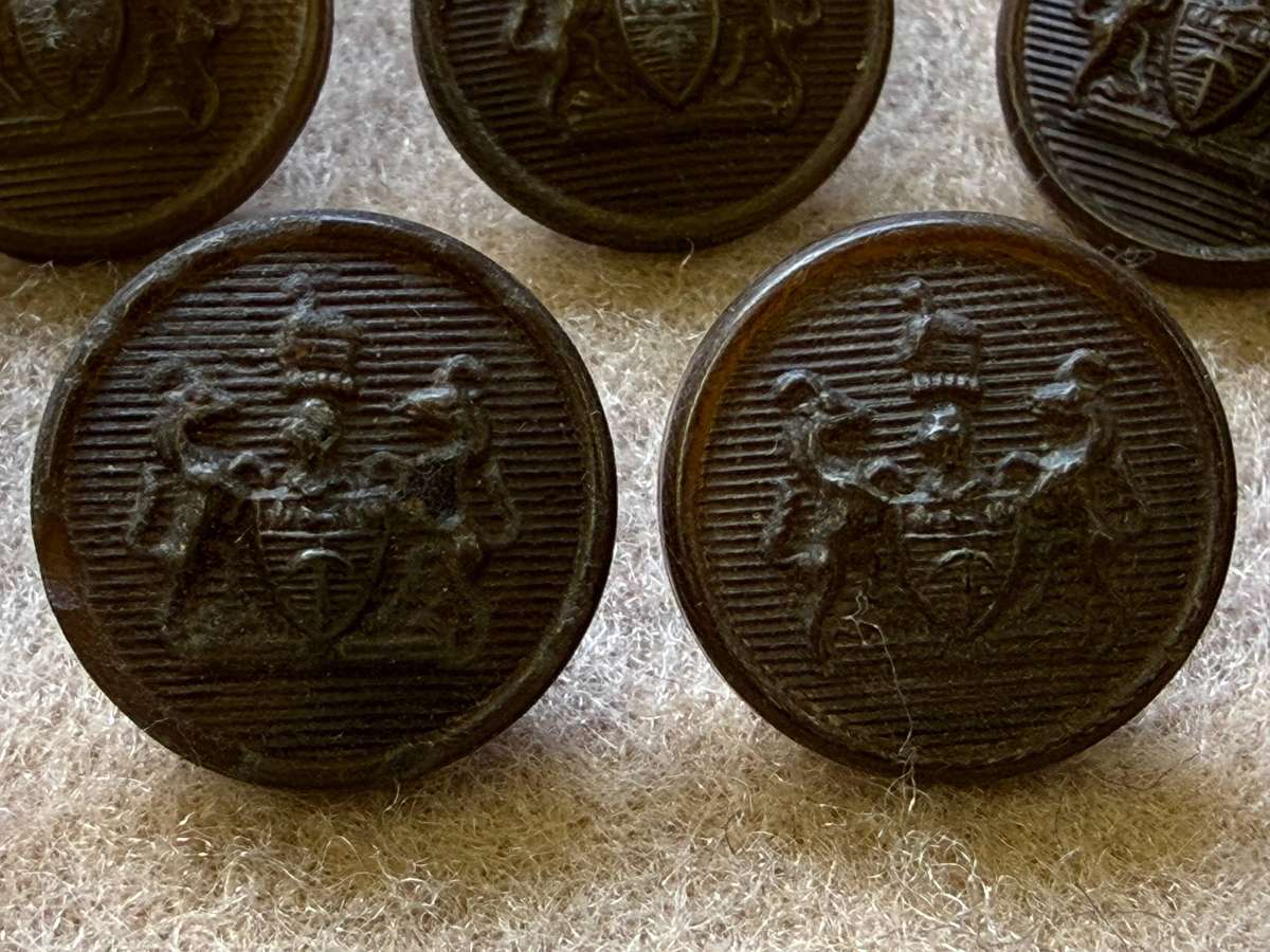 Rhodesian Buttons - General Army (5 Buttons)
