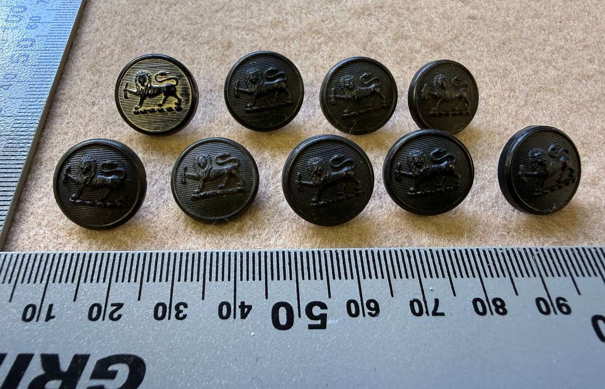 Rhodesian Buttons - General Army (9 Buttons)