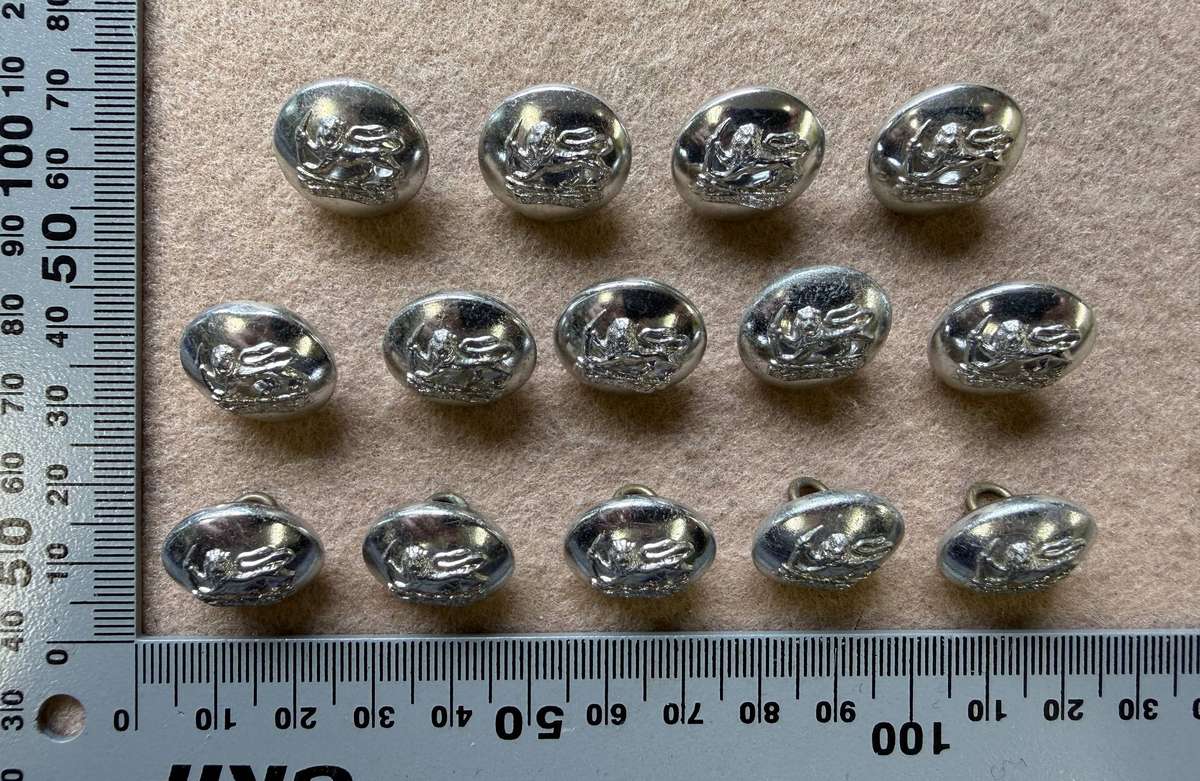 Rhodesian Buttons - General Army - REUTELER, SALISBURY (14 Buttons)