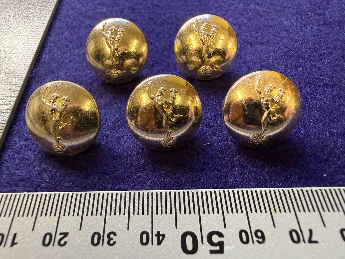 Rhodesian Buttons - Signals - FIRMIN, LONDON (5 Buttons)