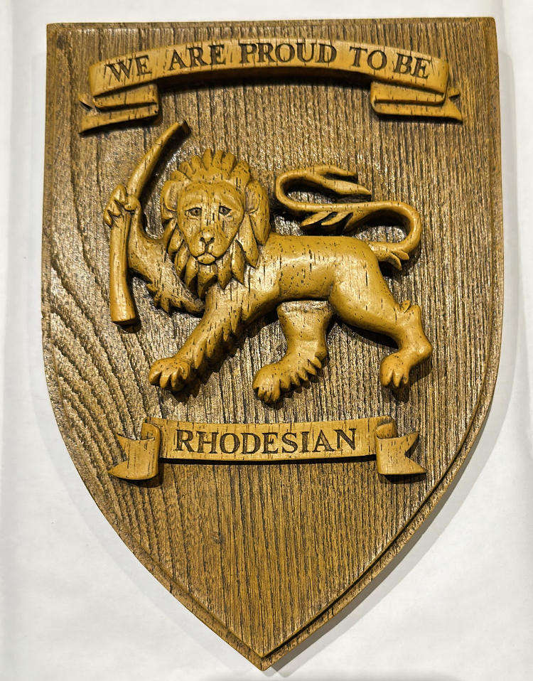 Rhodesian Plaque - We are proud to be Rhodesian