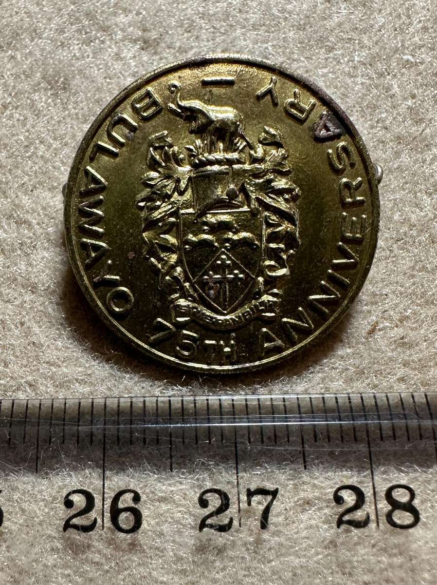 Rhodesian City Councils - City of Bulawayo Brooche Variant by Matthews Mfg, Bulawayo - Mint