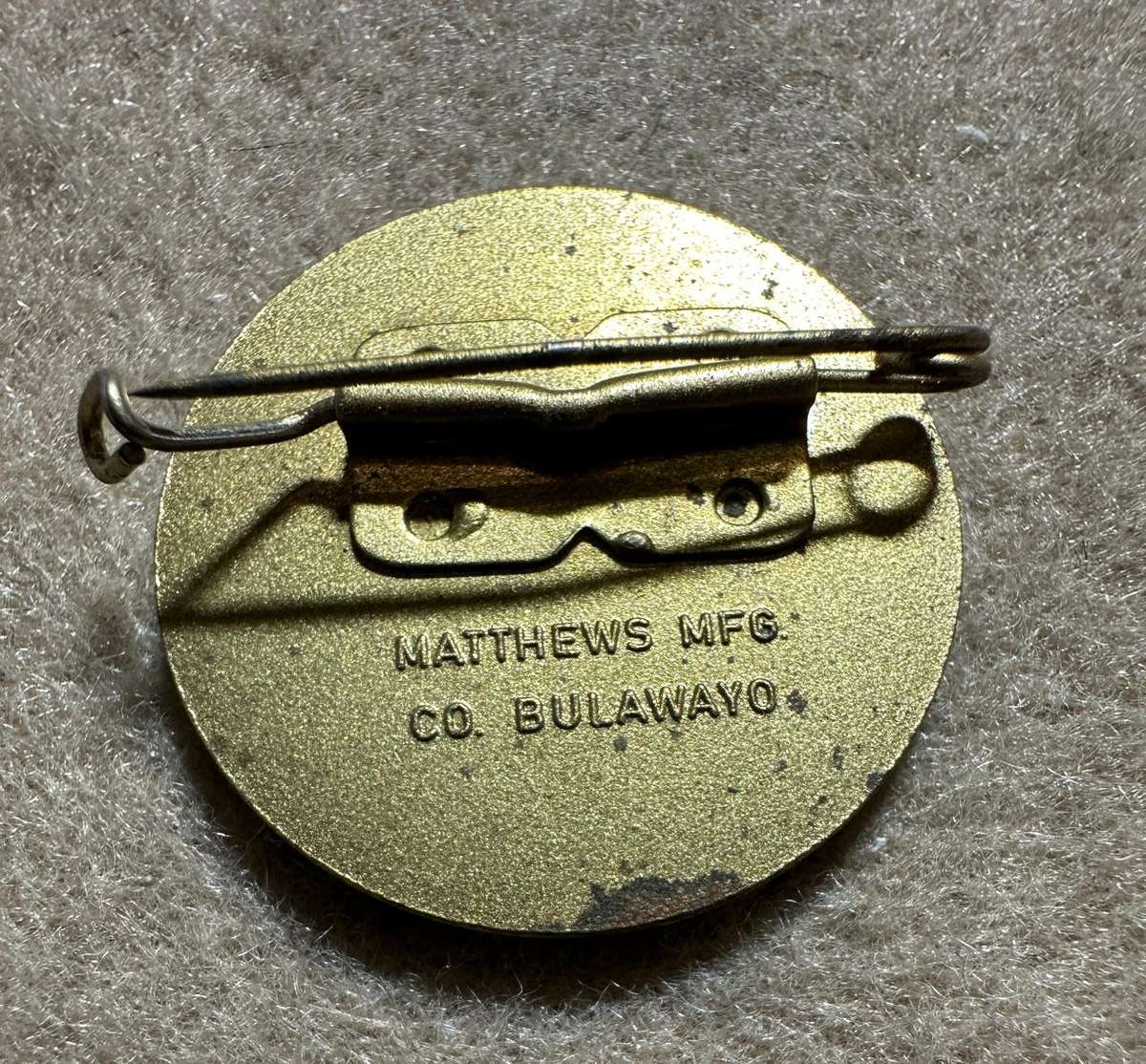 Rhodesian City Councils - City of Bulawayo Brooche Variant by Matthews Mfg, Bulawayo - Mint