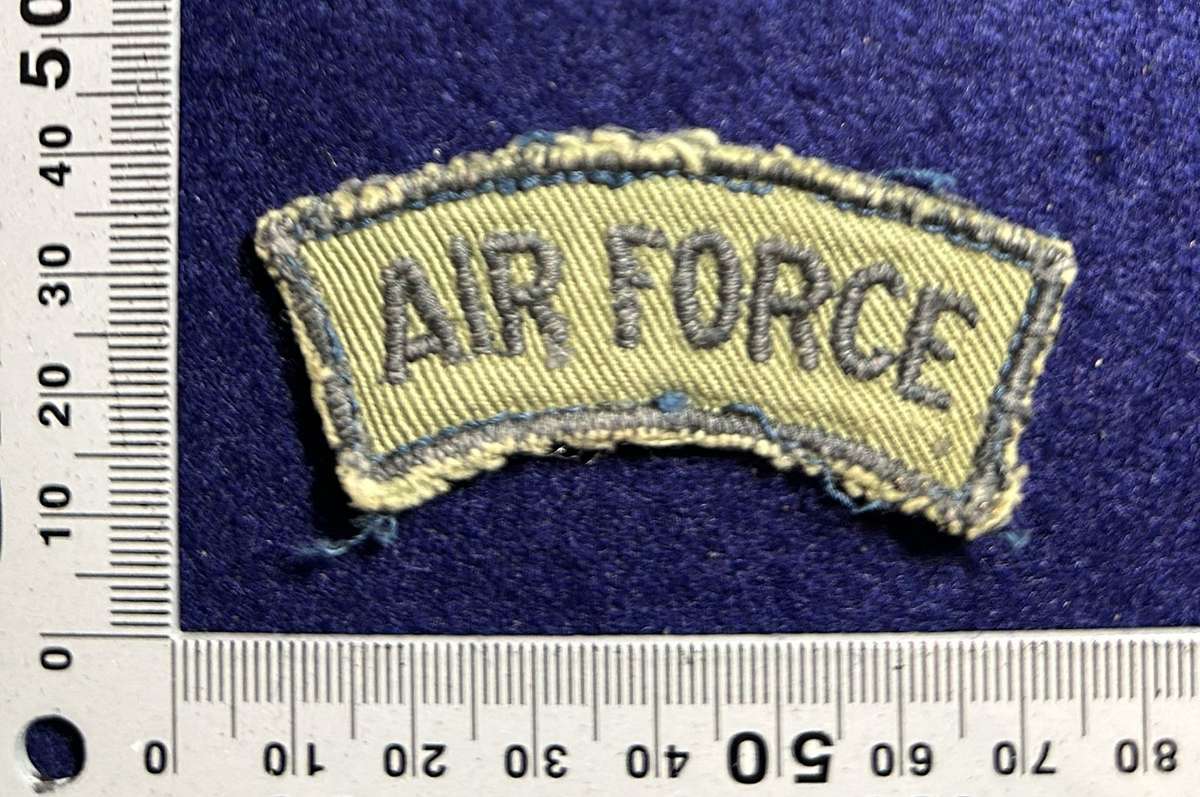 Rhodesian Air Force - SINGLE AIR FORCE TITLE BLACK ON GREEN CAMO