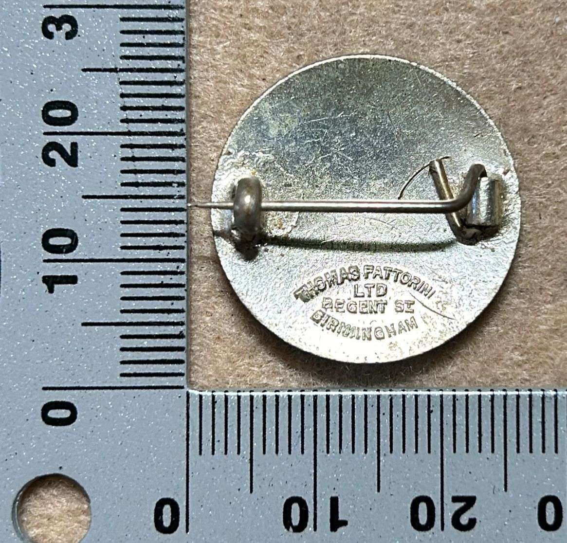 WOMENS AUXILIARY RESERVE RHODESIA WW2 BROOCH - THOMAS FATTORINI LTD, BIRMINGHAM