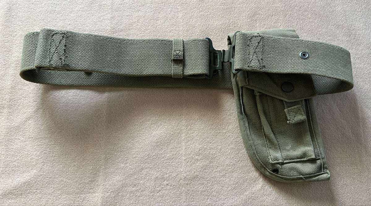 SA ARMY / SAP STABLE BELT WITH HOLSTER - AS USED