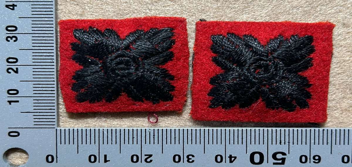 RHODESIA REGIMENT - CLOTH PIPS VARIANTS