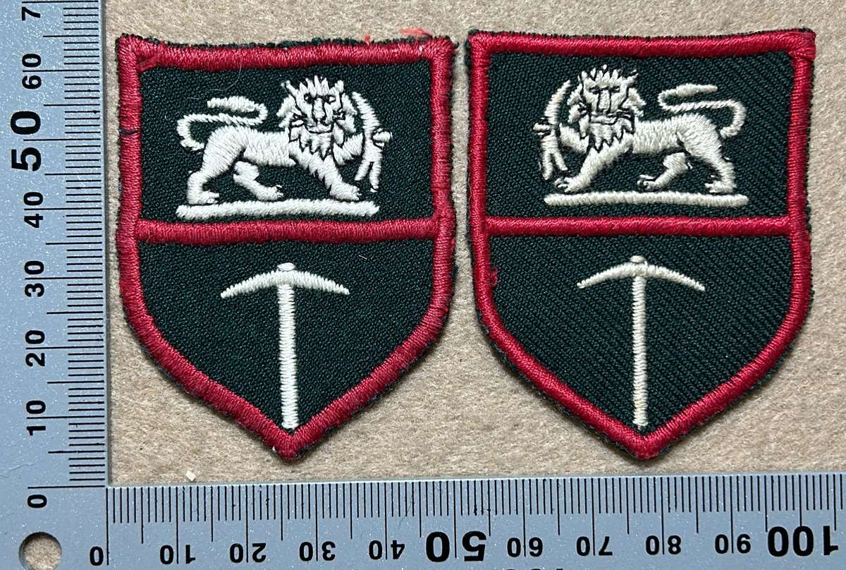 RHODESIA ARMY - FACING PAIRS COTTON ARMY FLASHES