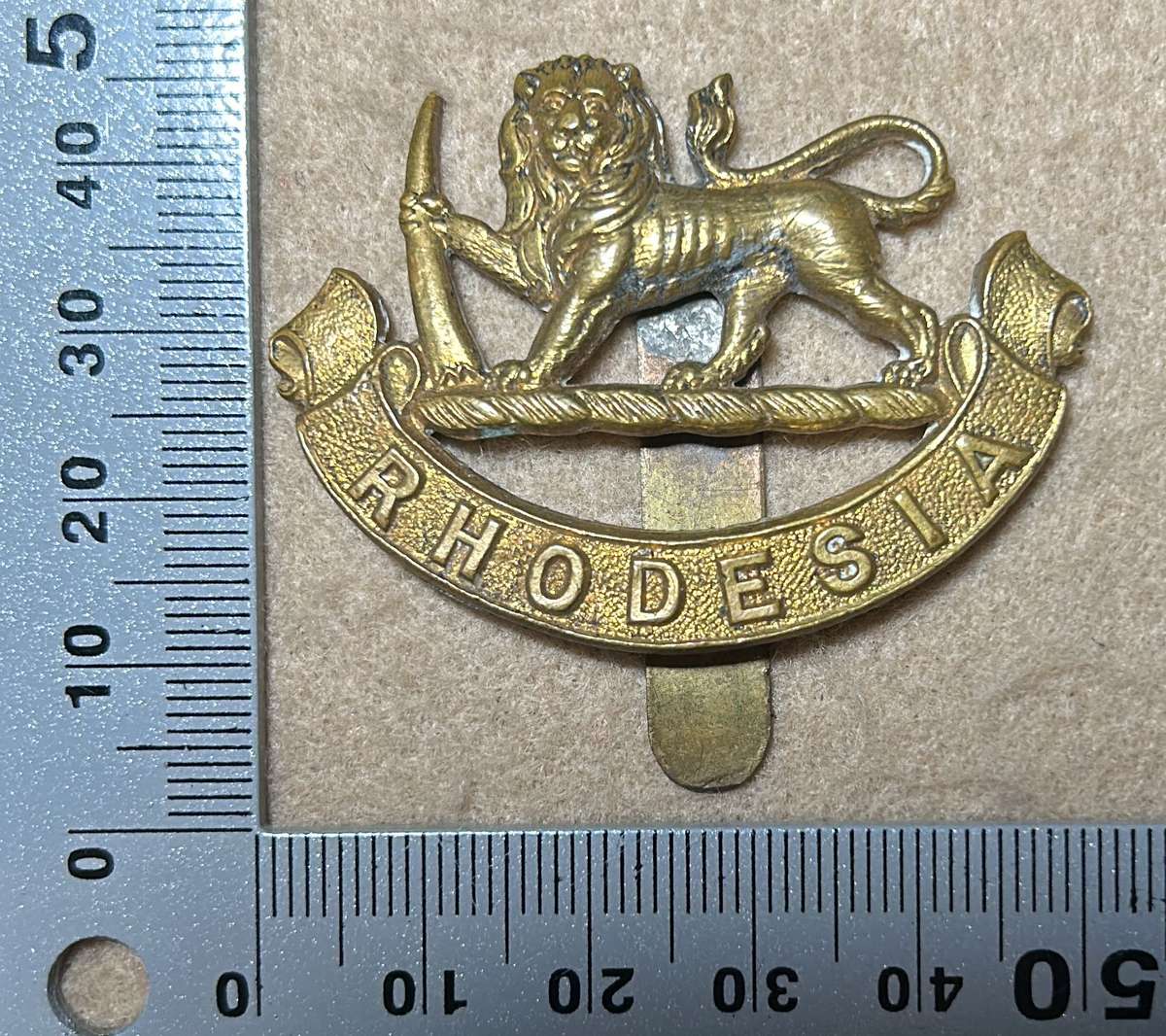 RHODESIA STAFF/ GENERAL SC - BADGE WITH SLIDER