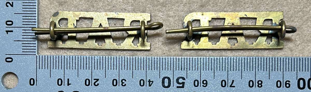 RHODESIA AFRICA RIFLES - RAR SHOULDER TITLES BLACK