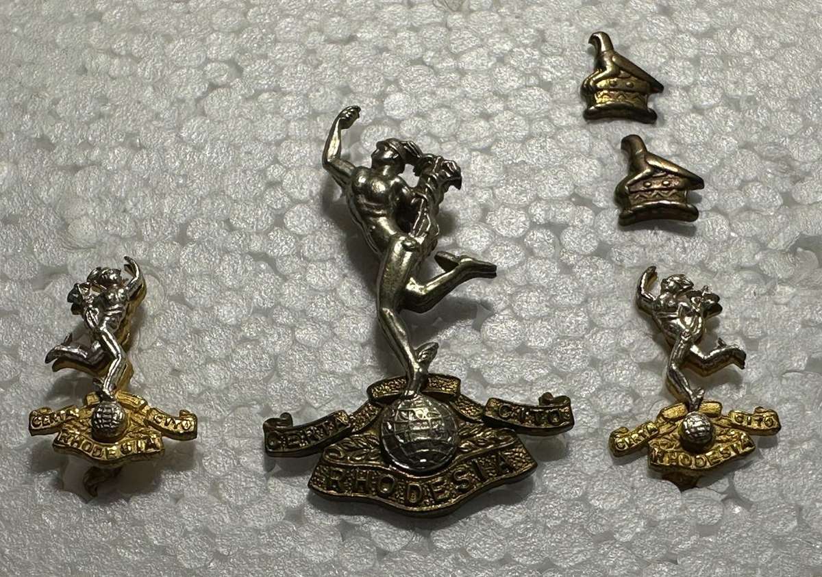 RHODESIA SIGNALS - SET METAL JIMMY WITH COLLARS ZIM BIRD