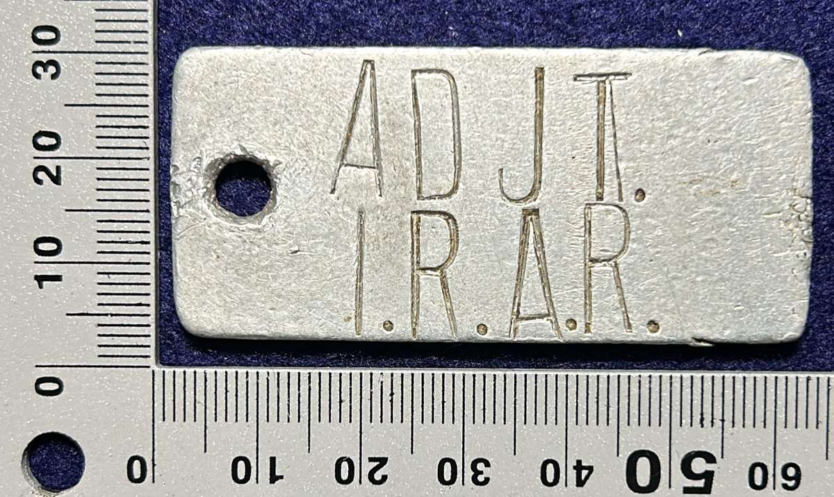 RHODESIA AFRICA RIFLES - KEY RING ADJT 1 RAR MOTOR VEHICLE - PERIOD PIECE