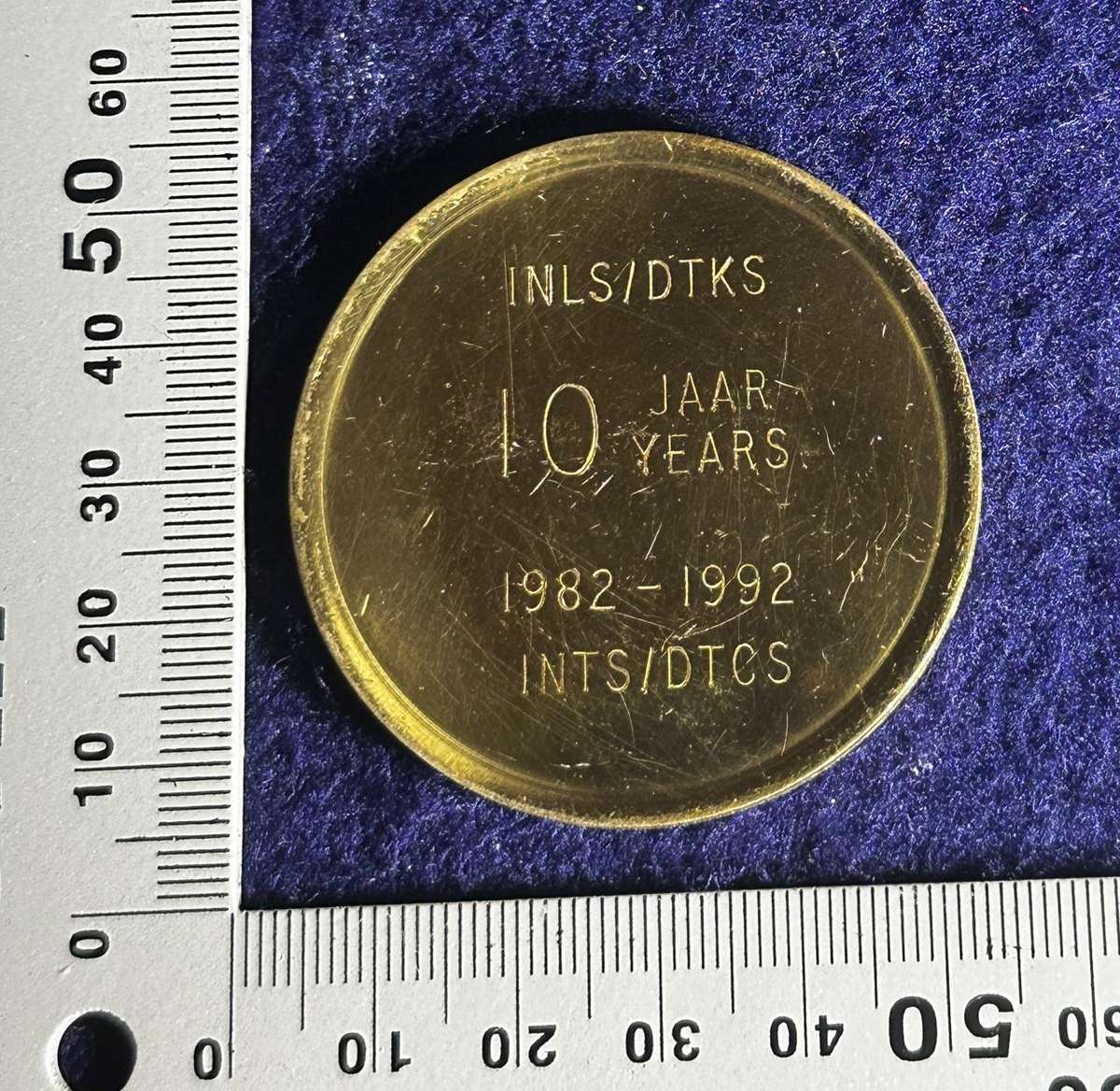 SA Intelligence INLS/DTKS Medallion for 10 Years Service - 1982 to 1992 - (Two Medallions)