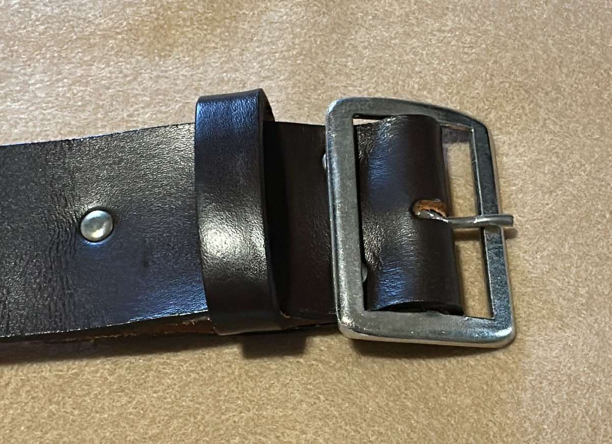 SWATF Infantry Leather Belt with Chrome Buckle