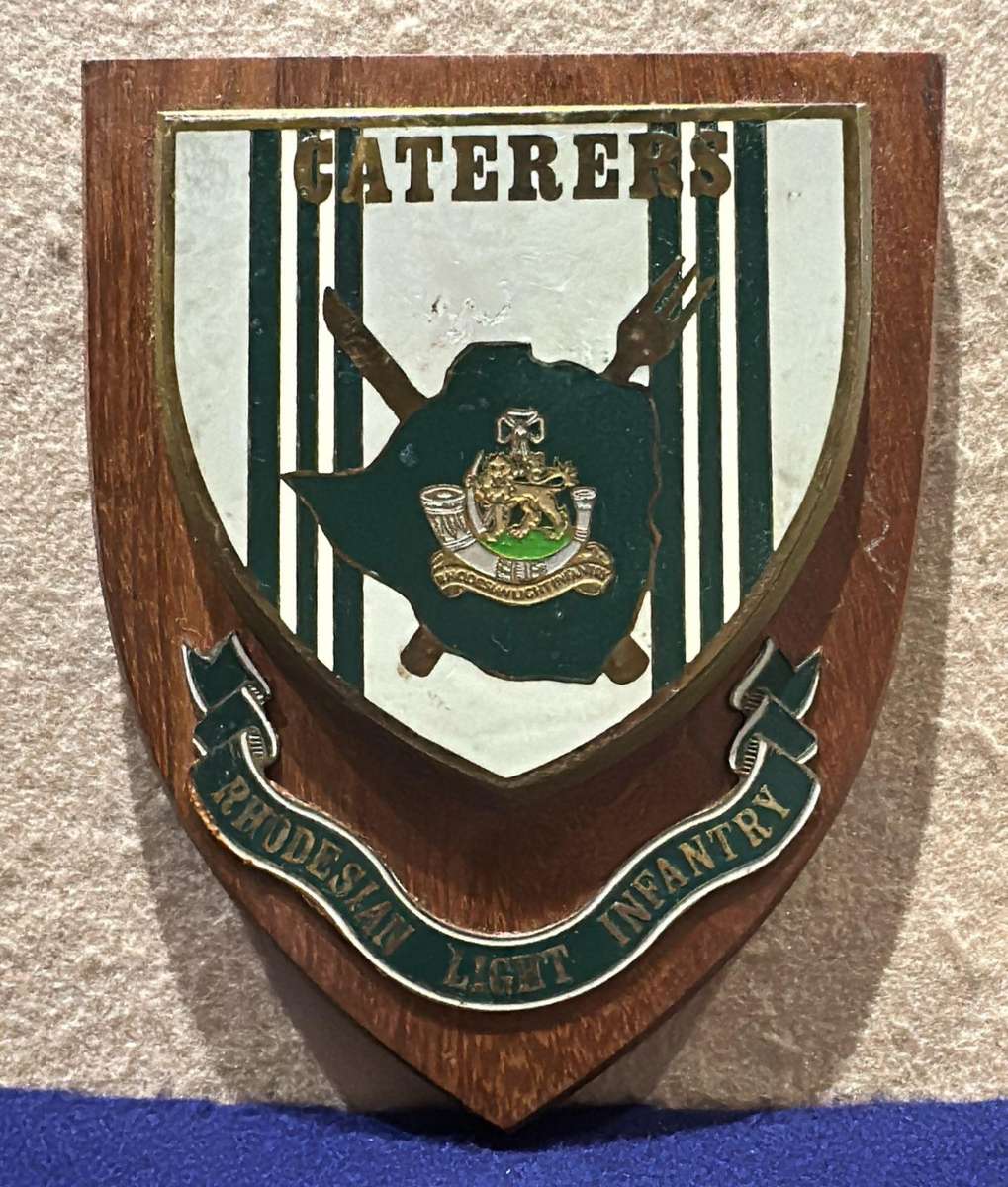 Rhodesian Plaque - RLI Rhodesian Light Infantry - Caterers