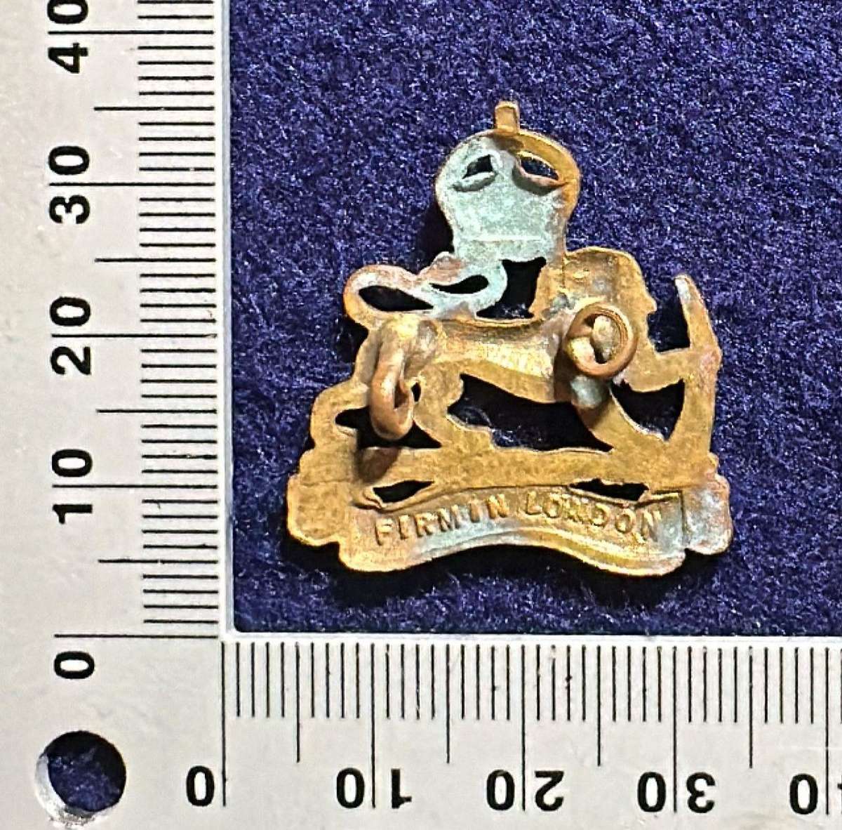 Rhodesian Cap Badge - Staff Corps 1050s - 1953 - FIRMIN LONDON