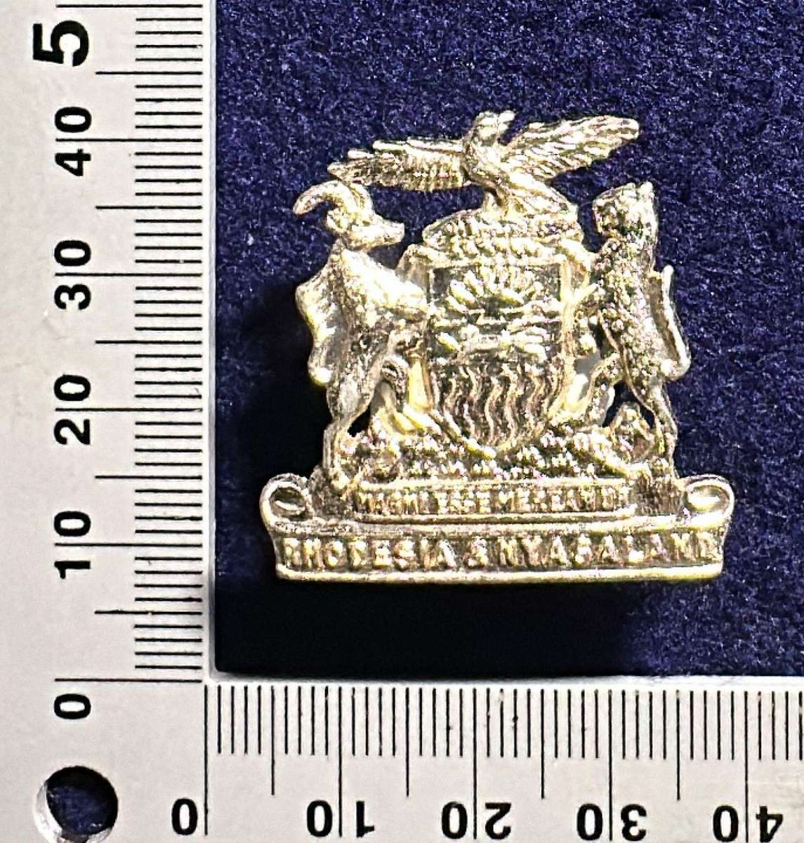 Rhodesia & Nyasaland - INTAF Hat Badge - 1950s