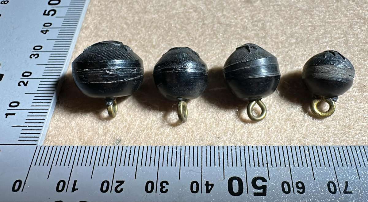 Rhodesian African Rifles Buttons - Lot of 4 - Rounded Type