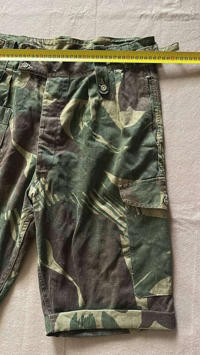 RHODESIA - Camo Short Trousers Tailored from Long Trousers - Flannel Type Material