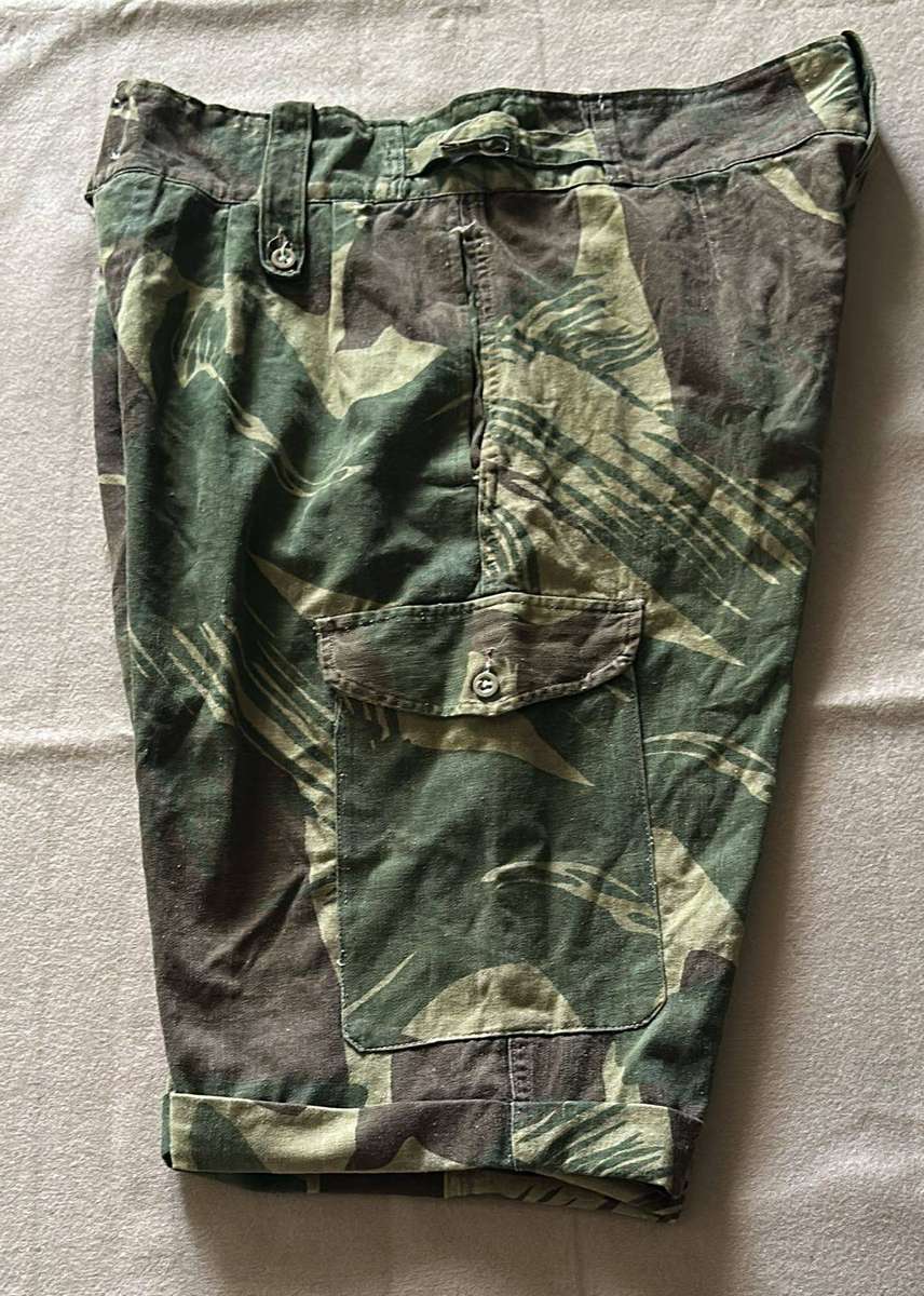 RHODESIA - Camo Short Trousers Tailored from Long Trousers - Flannel Type Material