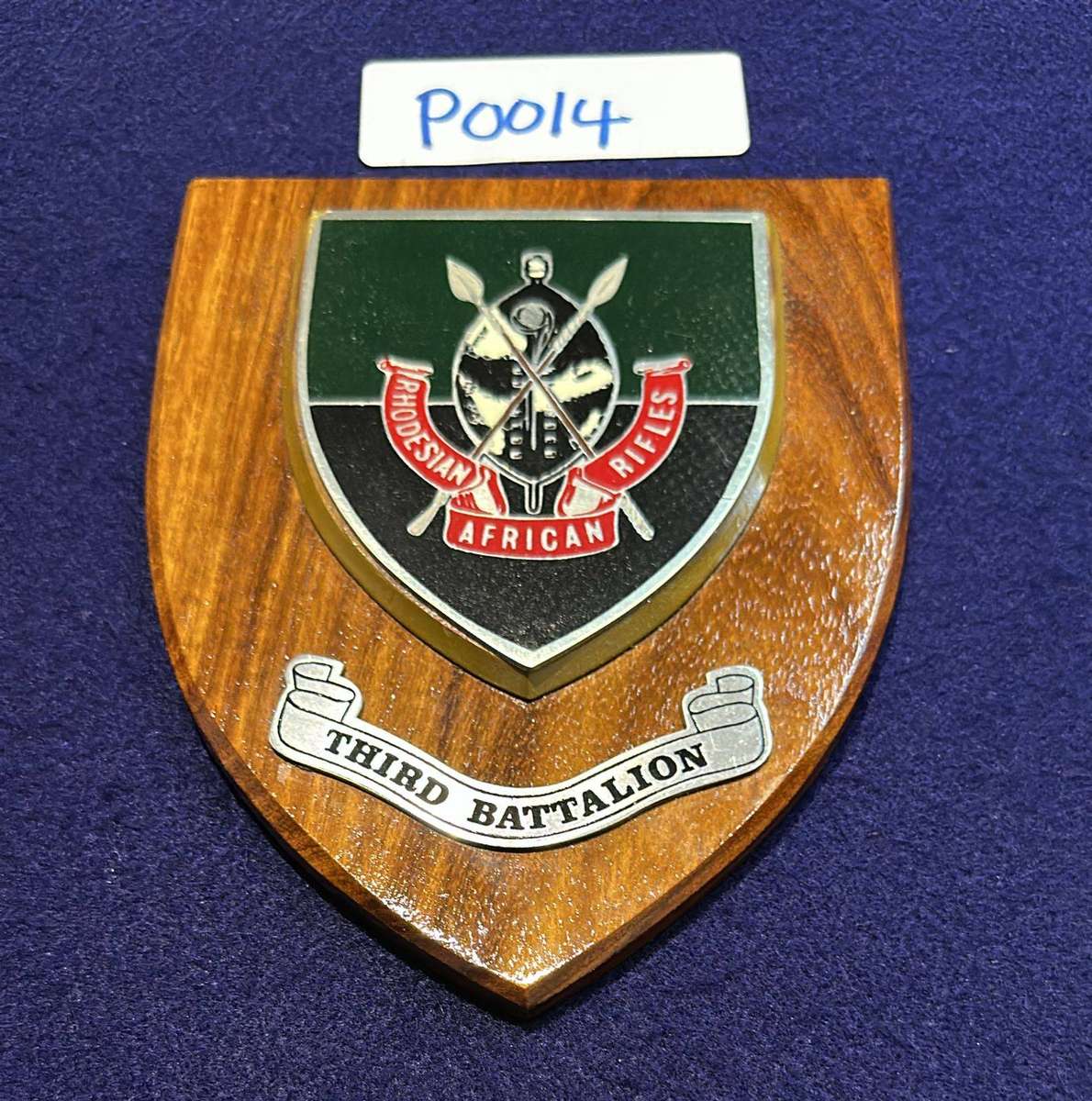 Rhodesian Plaque - RHODESIAN AFRICAN RIFLES - 3rd BATTALION