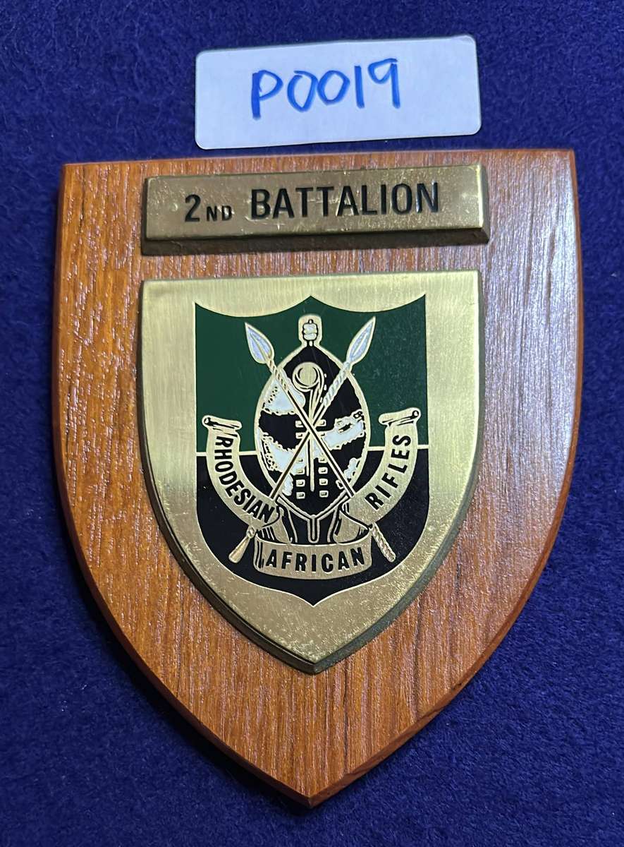 Rhodesian Plaque - RHODESIAN AFRICAN RIFLES - 2nd BATTALION