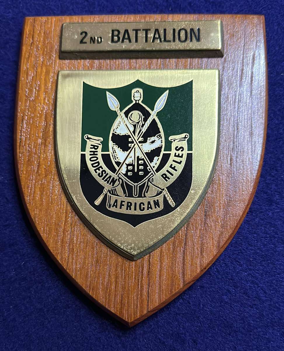 Rhodesian Plaque - RHODESIAN AFRICAN RIFLES - 2nd BATTALION