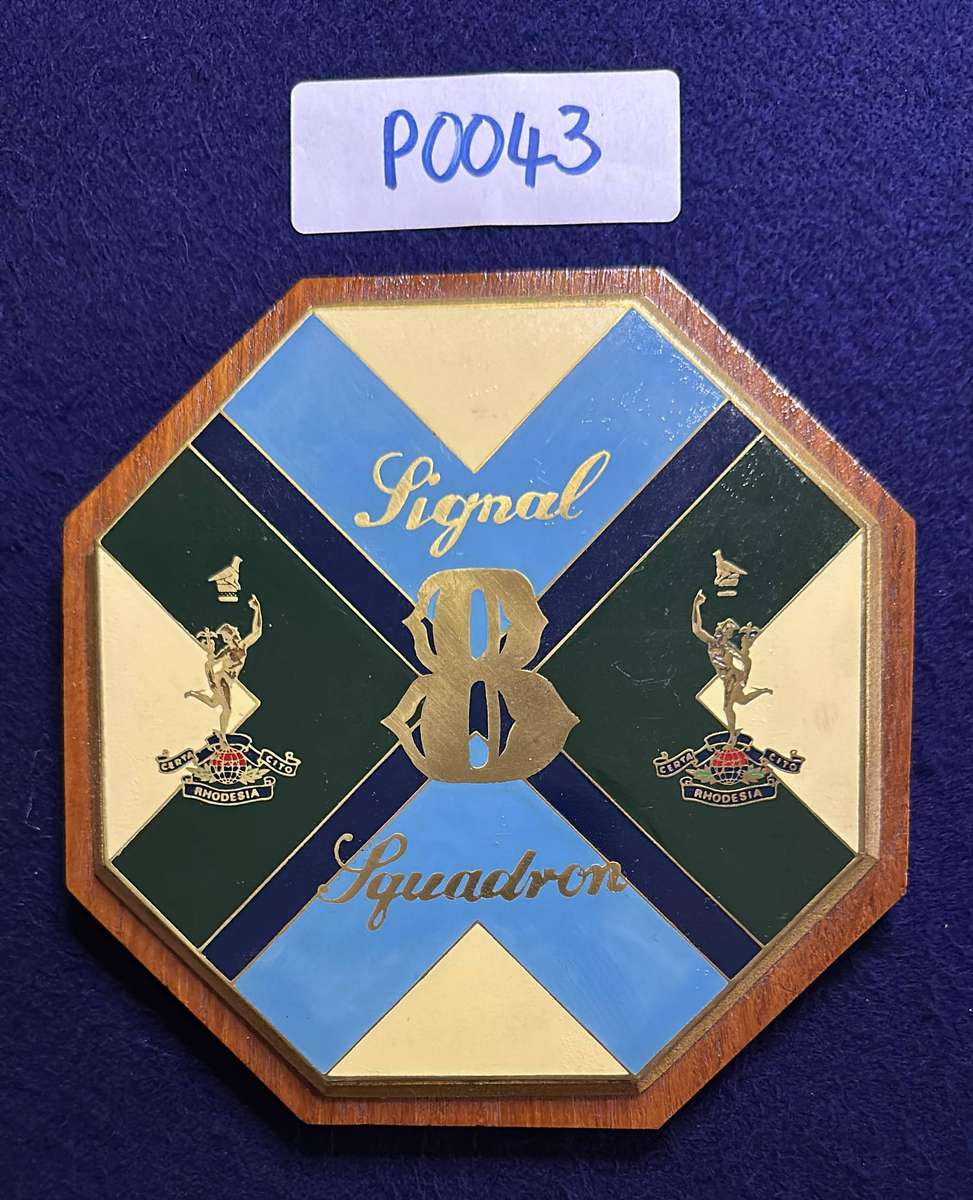 Rhodesian Plaque - RHODESIAN SIGNAL SQUADRON 8