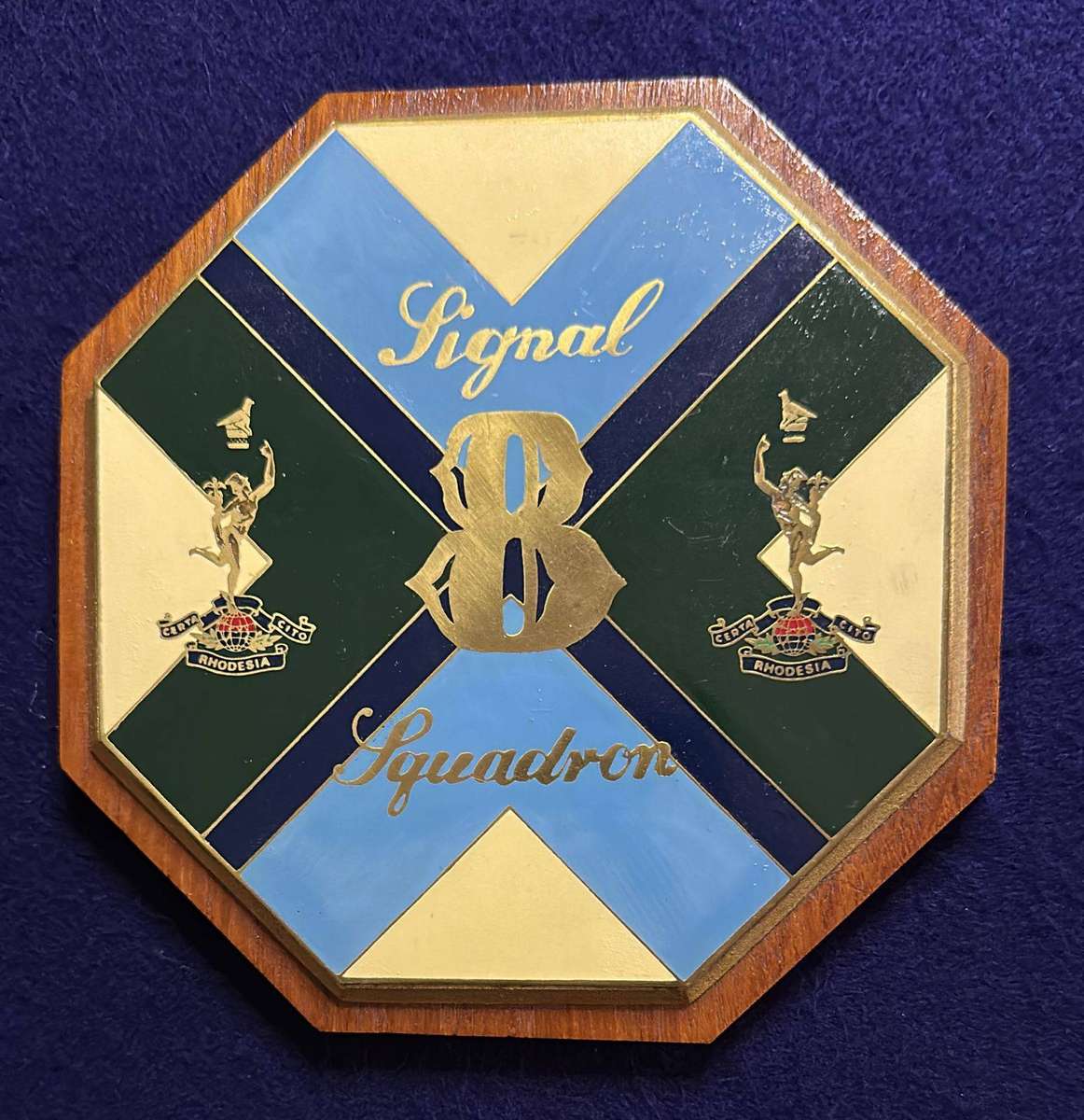 Rhodesian Plaque - RHODESIAN SIGNAL SQUADRON 8
